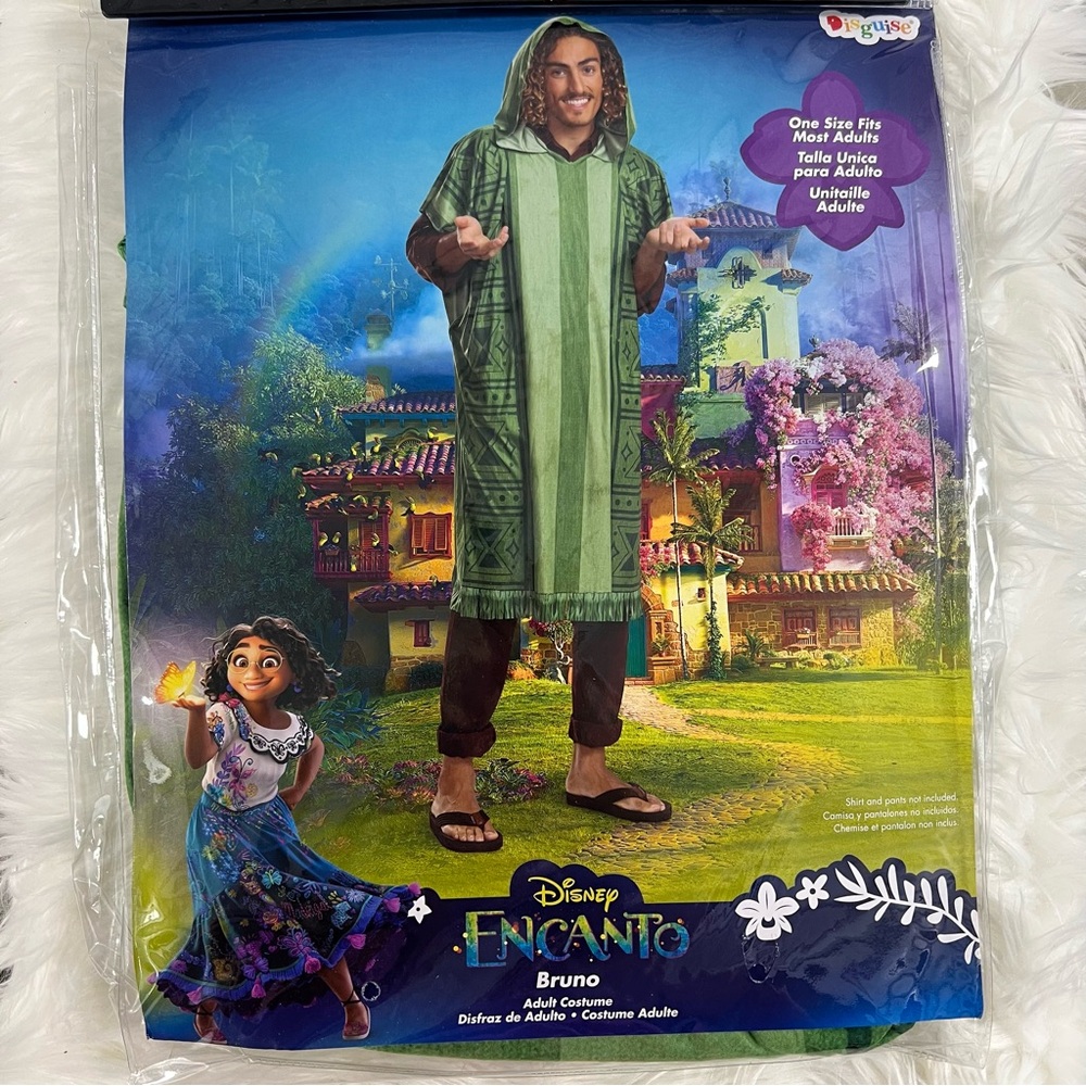 Disney Encanto Bruno Adult poncho Costume NEW one size fits most Halloween